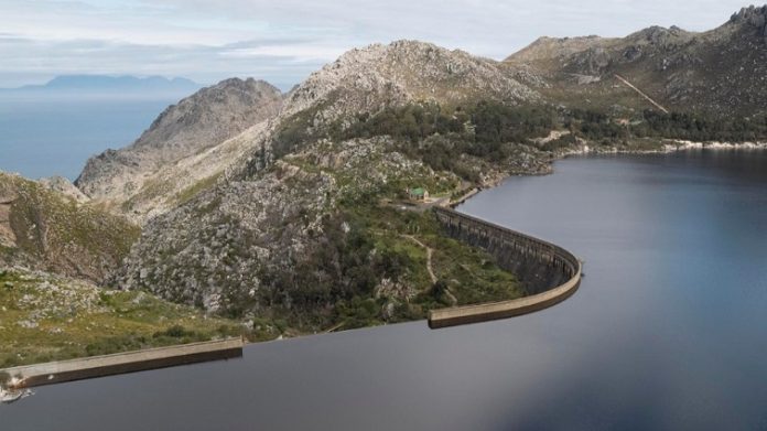 Western Cape Dam With Visible Water Levels Highlighting Current Storage Capacity